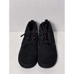 UGG NEUMEL II Waterproof Chukka boots Kids Sz 3 Black Lace Up